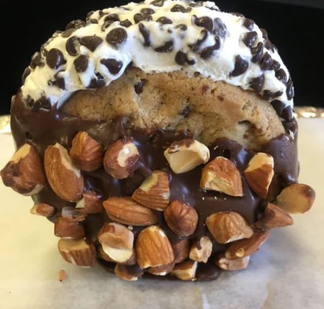 Toasted Almond Chocolate Silk Sandwich.